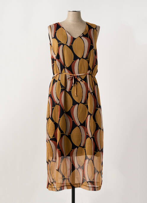 Rochie lungă maro GRIFFON femeie