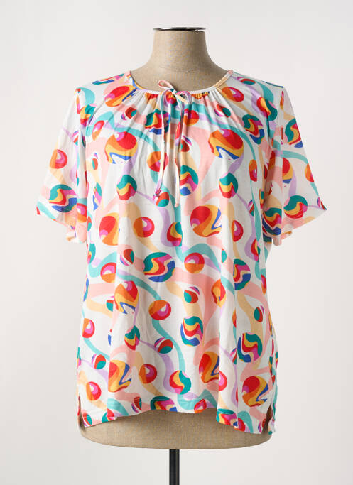 Tricou imprimeu fantezie mâneci scurte portocaliu GRIFFON femme