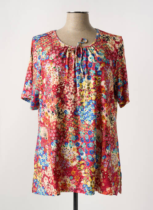 Tricou elasticitate mâneci scurte roșu GRIFFON femme