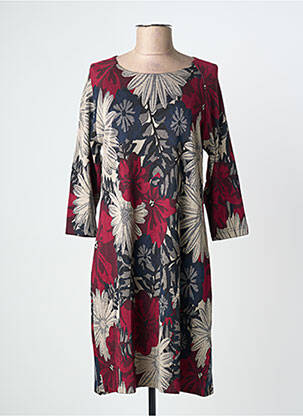 Rochie midi mâneci 3/4 mâneci 3/4 roșu GRIFFON femeie