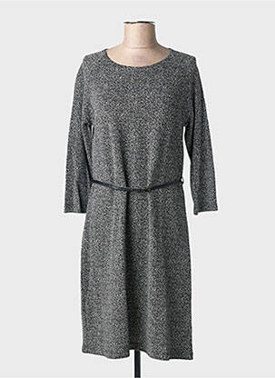 Rochie pulover țesătură melanj mâneci lungi negru GRIFFON femeie