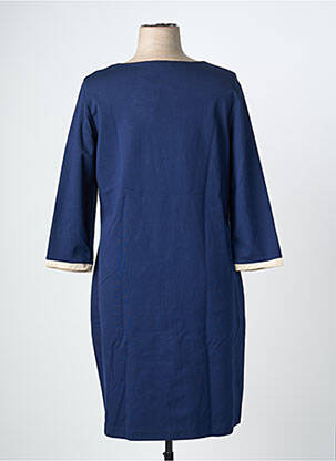 Rochie midi mâneci 3/4 mâneci 3/4 albastru GRIFFON femeie