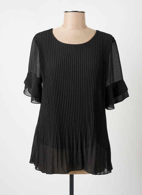 Top negru COULEURS DU TEMPS femeie