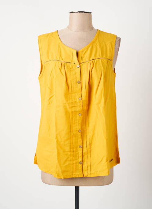 Cămașă croială dreaptă fără mâneci galben GRIFFON femme