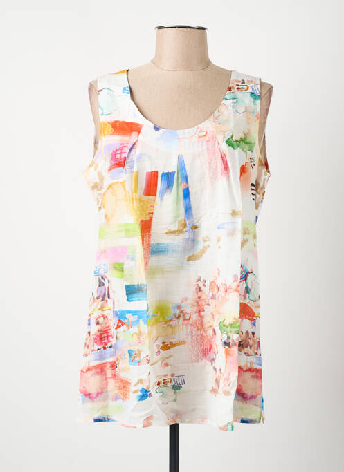 Top alb GUY DUBOUIS femeie