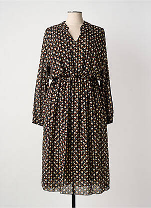 Rochie midi negru COULEURS DU TEMPS femeie