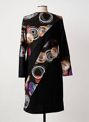 Rochie midi mâneci lungi mâneci lungi negru GUY DUBOUIS femeie