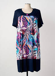 Rochie midi mâneci scurte mâneci scurte albastru EGATEX femeie