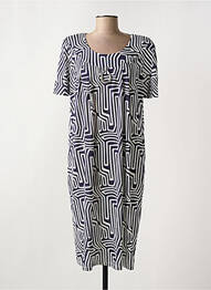 Rochie midi mâneci scurte mâneci scurte albastru EGATEX femme