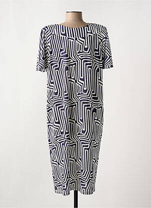 Rochie midi mâneci scurte mâneci scurte albastru EGATEX femeie