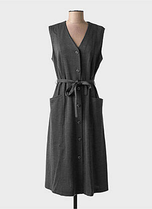 Rochie midi fără mâneci fără mâneci gri GRIFFON femeie