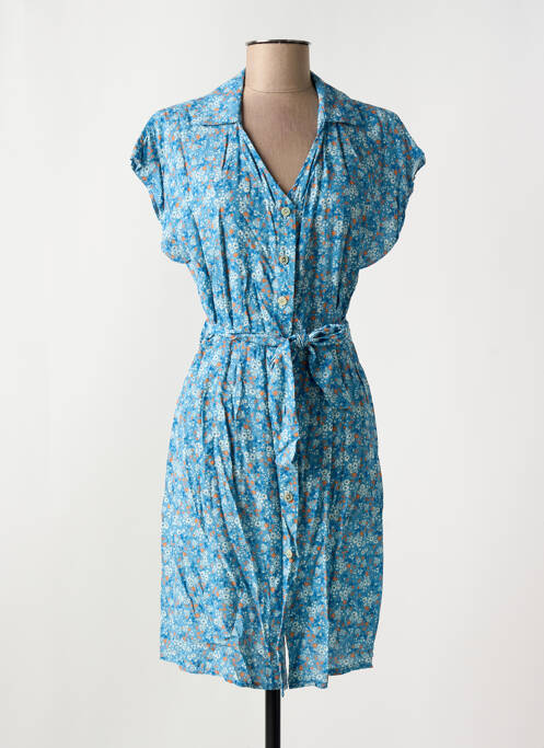 Rochie scurtă albastru COULEURS DU TEMPS femeie