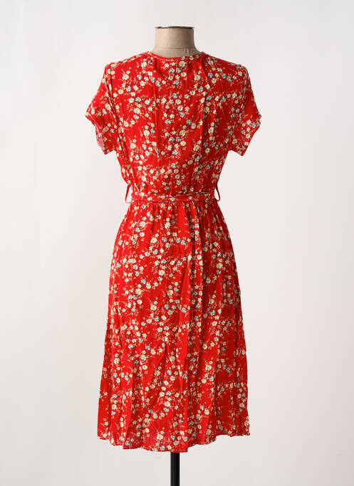 Rochie midi roșu COULEURS DU TEMPS femeie