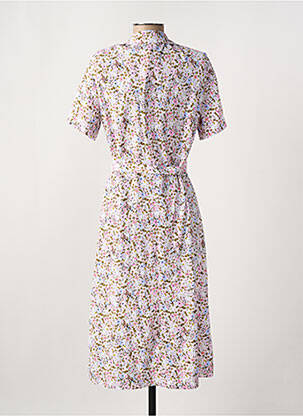 Rochie midi imprimeu floral mâneci scurte roz GRIFFON femeie