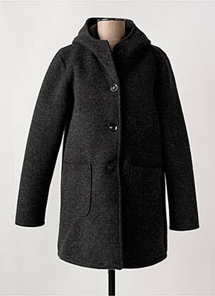 Palton lung gri QUATRE VINGT JOURS femeie