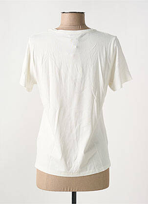 Tricou serigrafie mâneci scurte bej GUY DUBOUIS femeie
