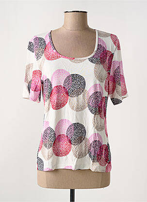 Tricou elasticitate mâneci scurte roz GUY DUBOUIS femeie