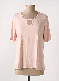 Tricou elasticitate mâneci scurte roz GRIFFON femme