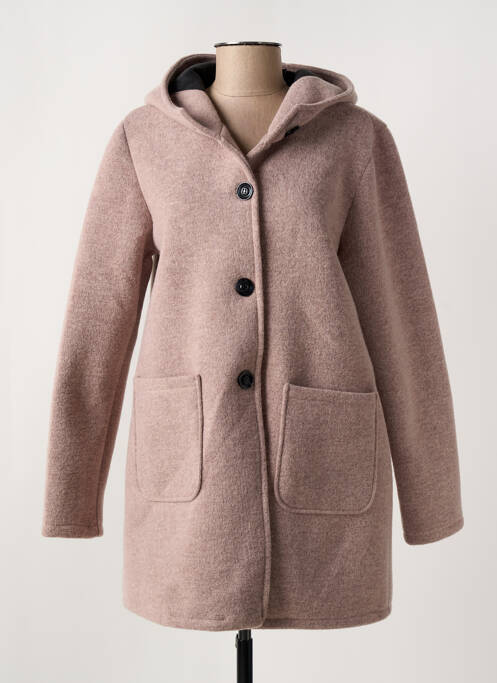 Palton lung roz QUATRE VINGT JOURS femeie