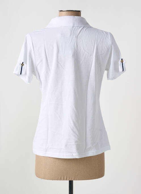 Polo alb I.ODENA femeie