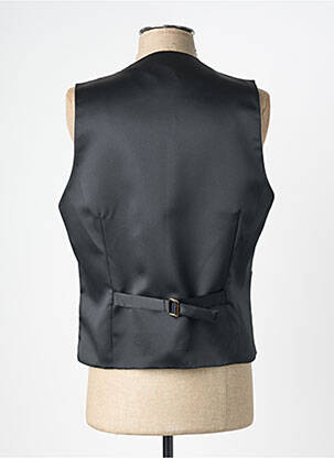 Vestă fără mâneci efect material satinat negru GREGE CREATION bărbat