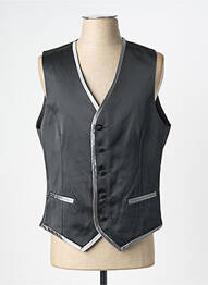 Vestă fără mâneci țesătură satinată negru GREGE CREATION homme