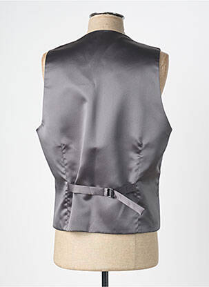 Vestă fără mâneci efect material satinat gri GREGE CREATION bărbat