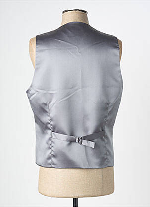 Vestă fără mâneci efect material satinat gri GREGE CREATION bărbat