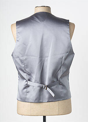 Vestă fără mâneci efect material satinat gri GREGE CREATION bărbat