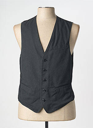 Vestă fără mâneci buzunare negru TRUSSARDI JEANS bărbat