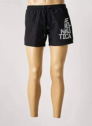 Șort de baie negru AERONAUTICA bărbat