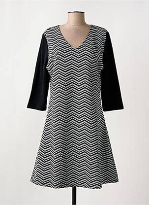 Rochie midi mâneci 3/4 mâneci 3/4 gri SMASH WEAR femeie