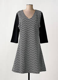 Rochie midi mâneci 3/4 mâneci 3/4 gri SMASH WEAR femme