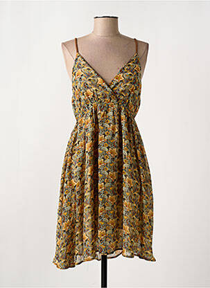 Rochie midi imprimeu floral bretele subțiri portocalie MOLLY BRACKEN femeie
