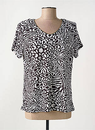 Tricou elasticitate mâneci scurte negru GENUINE femeie