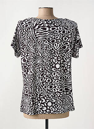 Tricou elasticitate mâneci scurte negru GENUINE femeie