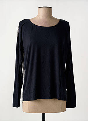 Top elasticitate mâneci lungi negru LOLA ESPELETA femme