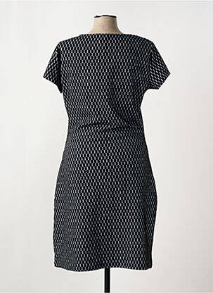 Rochie midi mâneci scurte mâneci scurte negru SMASH WEAR femeie