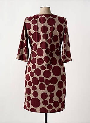 Rochie midi mâneci 3/4 mâneci 3/4 roșu SMASHED LEMON femeie
