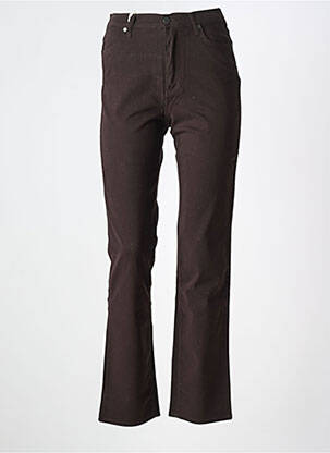 Pantalon drept elasticitate mărime normală maro OBER femeie