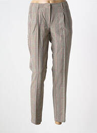 Pantalon slim țesătură poplin mărime normală maro YES.ZEE femme