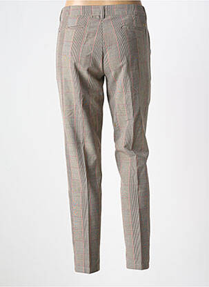 Pantalon slim țesătură poplin mărime normală maro YES.ZEE femeie