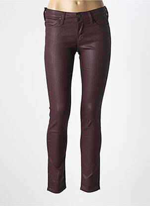 Pantalon slim țesătură acoperită mărime normală violet LEE femeie