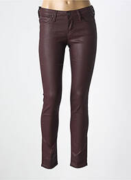 Pantalon slim țesătură acoperită mărime normală violet LEE femeie