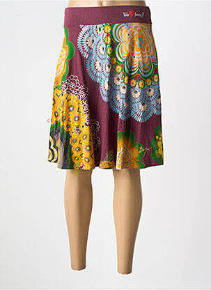 Fustă midi violet DESIGUAL femeie