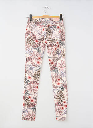 Pantalon slim țesătură poplin roz KAPORAL fată
