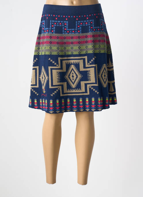 Fustă midi albastru DESIGUAL femeie