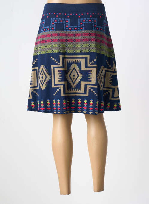 Fustă midi albastru DESIGUAL femeie