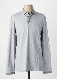 Polo mâneci lungi mâneci lungi gri HUGO BOSS homme