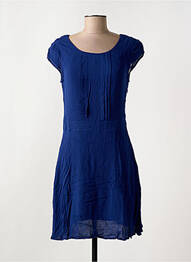 Rochie scurtă mâneci scurte mâneci scurte albastru LOLA ESPELETA femme